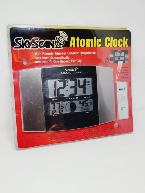 SkyScan Atomic Wall Clock Digital Temperature/Weather (Wireless)