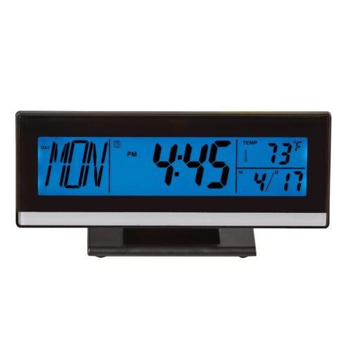 Sleek Light Up LCD Cordless Digital Clock