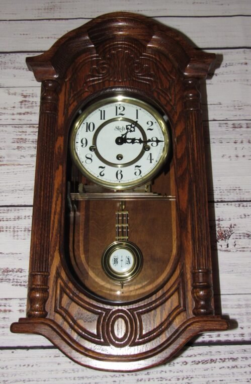Sligh Quarter Hour Westminster Chime Wall Clock 8-Day, Key-wind