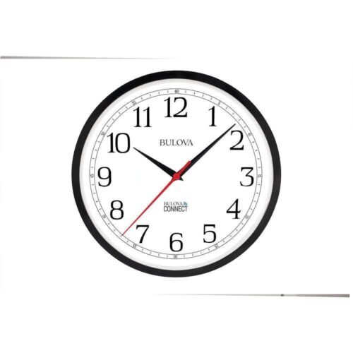 Slimeline Contemporary 12.5 in. Wall Clock with Molded Case Design and Accurate