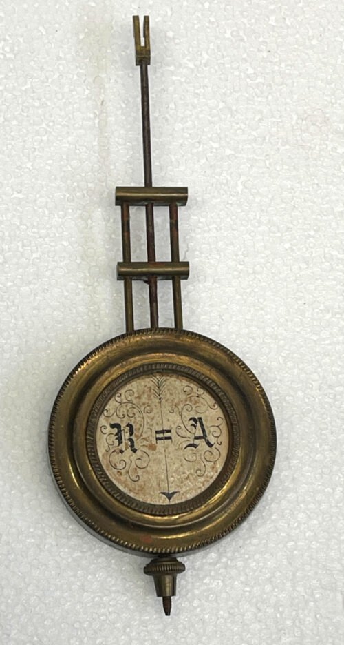 Small Antique German Wall Clock Pendulum 5 1/4" Long