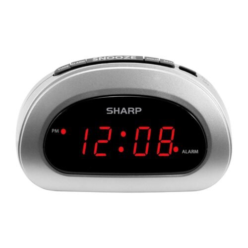 Small Digital Alarm Clock with Snooze and Battery Backup, Easy to Use Top But...