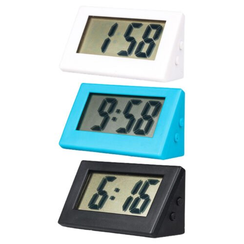 Small Digital Clock No Tick Electric Desk Clock LCD Digital Clock