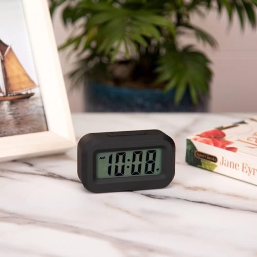 Small Digital Travel Alarm Clock Simple Operation Easy to Read Ascending Alarm