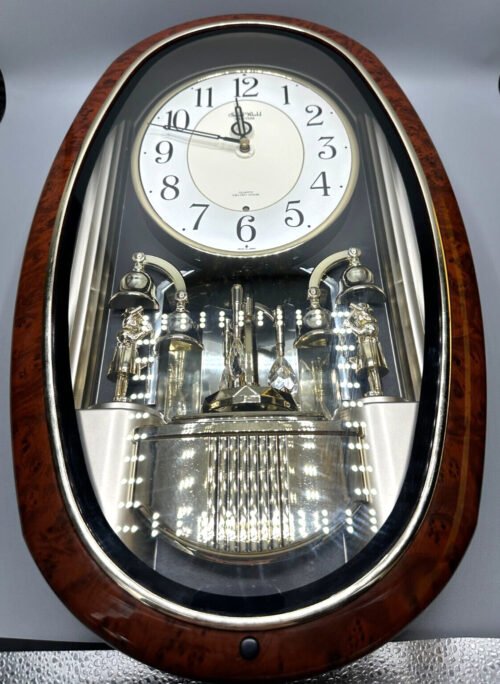 Small World Rhythm Clock Swarovski Crystals Quartz Melody Chime Hourly Works