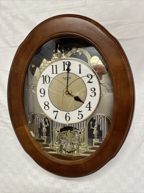 Small World Rhythm Joyful Nostalgia Sound & Motion Musical Clock 4MH780-R READ