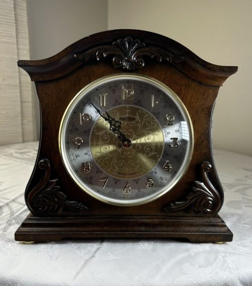 Small World Rhythm Versailles Sound Quartz Mantel Clock Musical Wooden Wsm