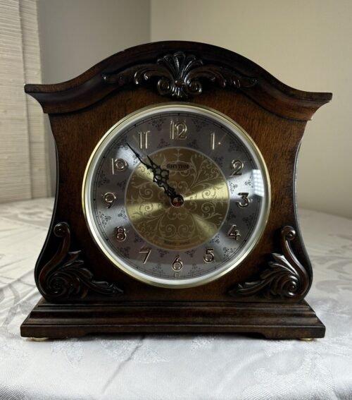 Small World Rhythm Versailles Sound Quartz Mantel Clock Musical Wooden Wsm