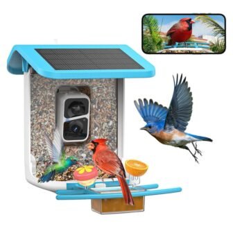 Smart Bird Feeder With Camera-2L Birdhouse Solar Powered-AI Recognition Bird Species Watching...