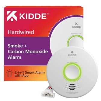 Smart Hardwired Smoke and Carbon Monoxide Detector with Voice Alarm 21031042