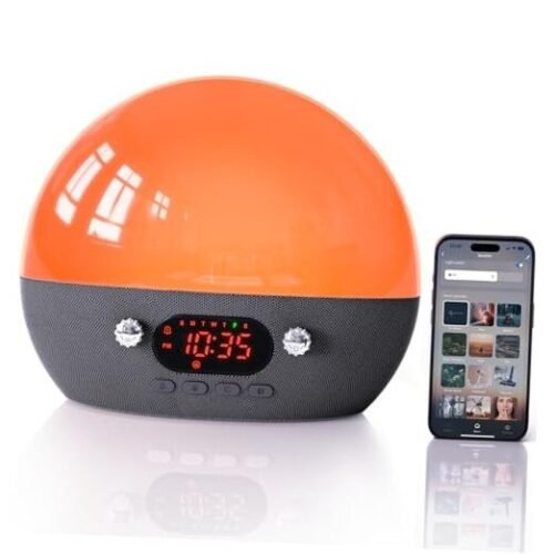 Smart Sunrise Alarm Clock, Bluetooth Speaker with Alarm Clocks for Bedrooms,