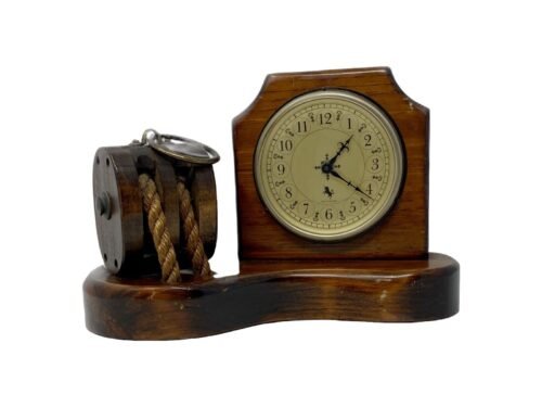 Smith Industries Limited Desk Mantel Clock Nautical Ship Decor England WORKS!