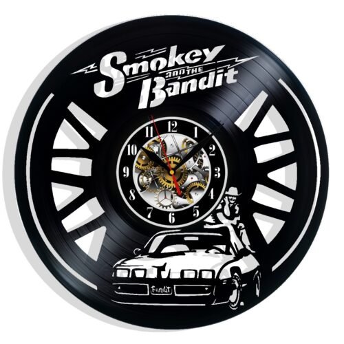 Smokey and the Bandit Vinyl Wall Clock - Retro Decor - Unique Home Accent - Gift