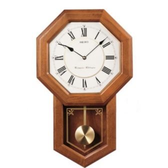 Solid oak School House, Pendulum Wall Clock