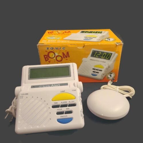 Sonic Alert Boom SB1000 Digital LOUD Alarm Clock With Super Bed Shaker Vibrator