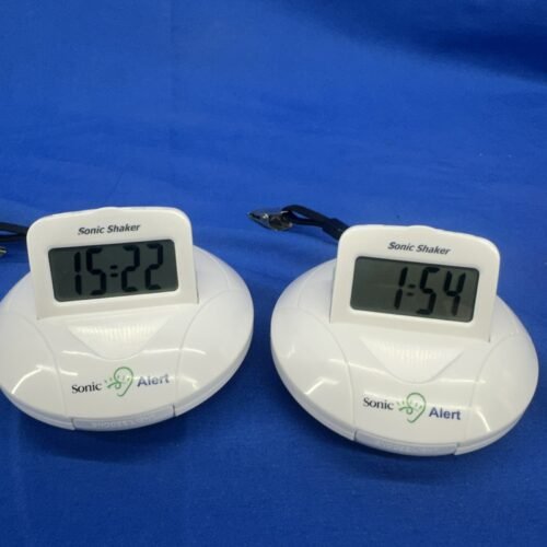 Sonic Alert Shaker SBP100 Vibrating Travel Alarm Clock - Hearing Impaired