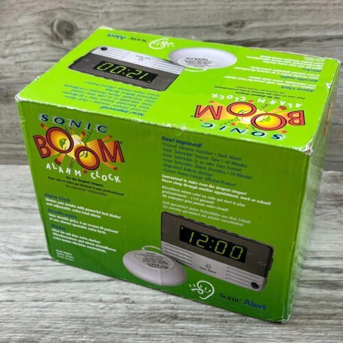 Sonic Alert Sonic Boom Alarm Clock Bed Shaker & Extra Loud Alarm SB200SS
