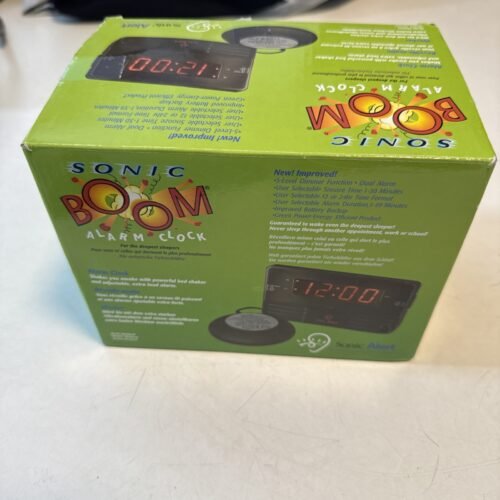 Sonic Alert Sonic Boom Alarm Clock Bed Shaker & Extra Loud Alarm SB200SS New