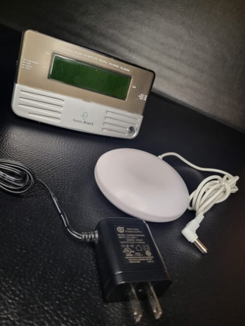 Sonic Alert Sonic Boom Alarm Clock w/ Vibrating Bed Shaker. Tested, Works