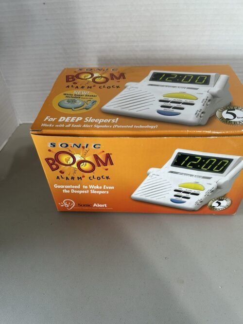Sonic Alert Sonic Boom SB1000 Vibrating Alarm Clock. Super Shaker New