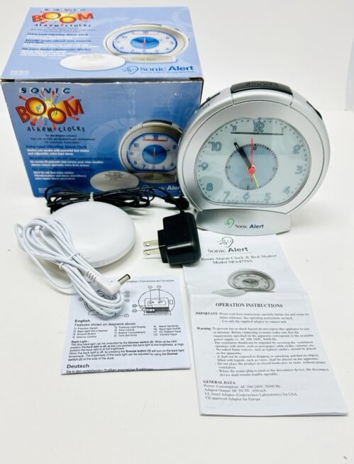 Sonic Alert Sonic Boom SBA475SS Analog EXTRA Loud Alarm Clock W/ Bed Shaker