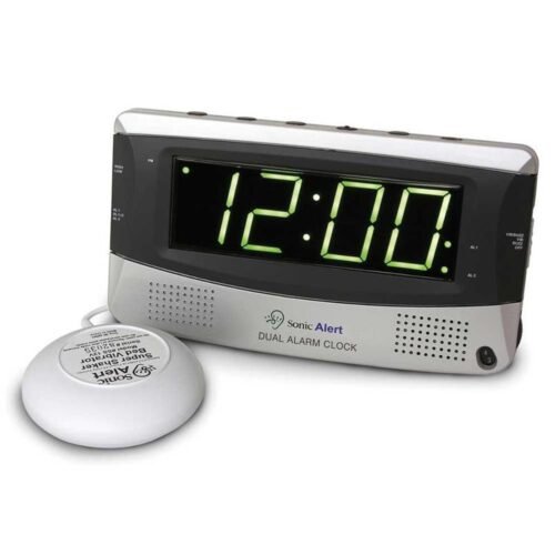 Sonic Alert Sonic Boom Sbd375Ss Vibrating Dual Alarm Clock | Silver SBD375SS