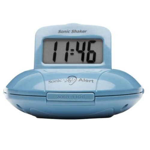 Sonic Alert Sonic Shaker Sbp100 Vibrating Travel Alarm Clock | Jade Blue Sbp100J