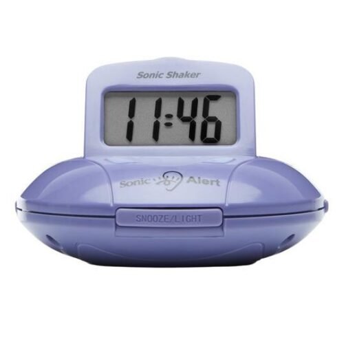 Sonic Alert Sonic Shaker SBP100 Vibrating Travel Alarm Clock | Purple