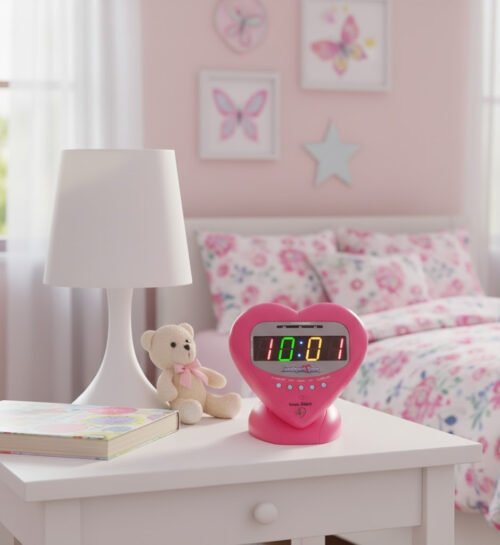 Sonic Alert Sweetheart Vibrating Alarm Clock in original hot pink EX condition!