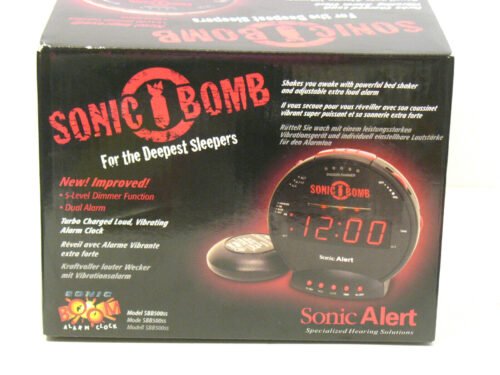 Sonic Boom SBB500ss Sonic Bomb Loud Plus Vibrating Alarm Clock