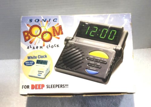 Sonic Boom Super Bed Vibrating/Shaking Light Flashing Alarm Clock SB-1000