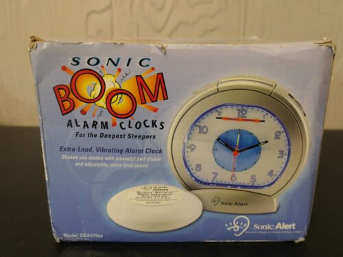 Sonic Boom Vibrating Analog Alarm Clock