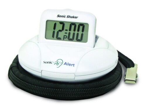 Sonic Shaker SBP100 Vibrating Travel Alarm Clock - Hard of Hearing, Deaf