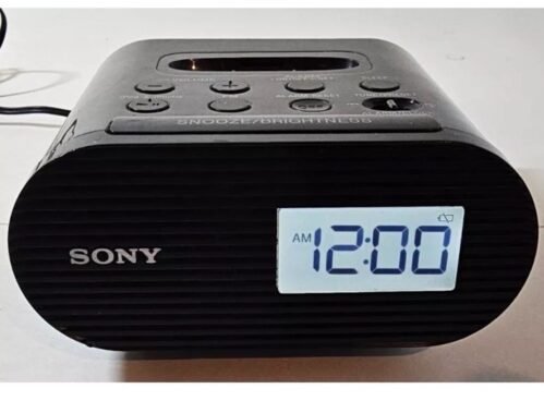 Sony Alarm Clock And Radio For iPhone iPod Speaker Dock ICF-CO5iP Tested Works