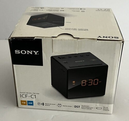 Sony Alarm Clock Radio Black (ICFC1TBLACK)