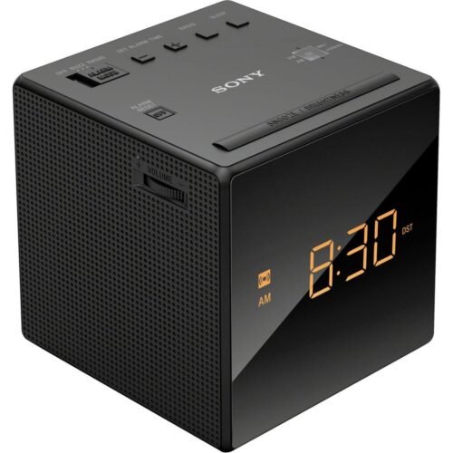 Sony Clock Radio ICF-C1: FM / AM / FM Wide corresponding Sleep Timer BLACK, NEW