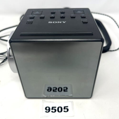 Sony Cube ICF-C1PJ Clock Radio AM/FM Nature Sounds & Projection w/Power Adapter