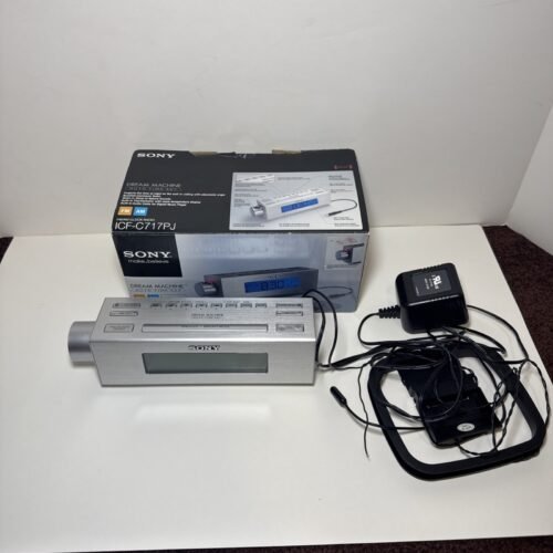 Sony Dream Machine Alarm Clock Radio Red Projector Nature Sound ICF-C717PJ