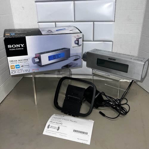 Sony Dream Machine Alarm Clock Radio Red Projector Nature Sound ICF-C717PJ