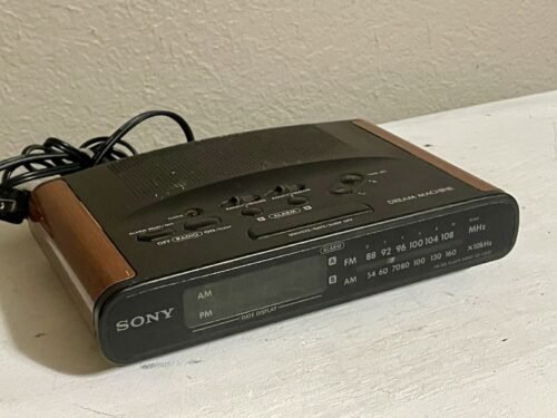 Sony Dream Machine AM/FM Digital Alarm Clock Radio Green LED Display ICF-C430