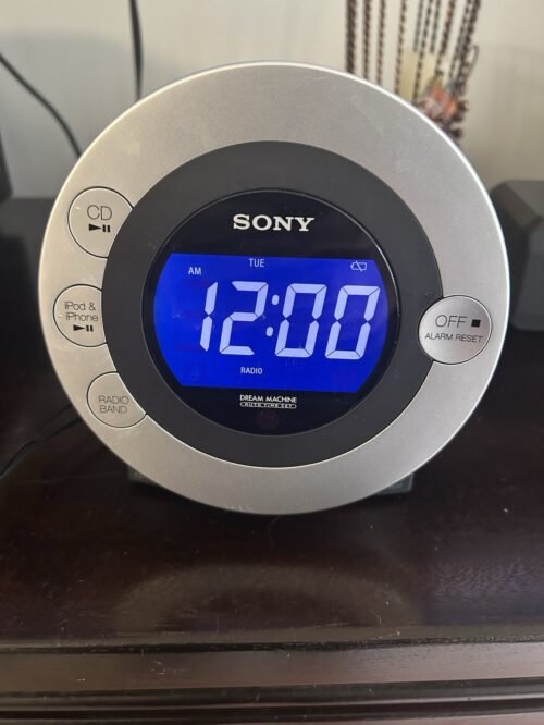 Sony Dream Machine AM/FM Radio CD Player Alarm Clock iPod Dock -Tested Working