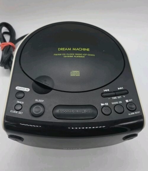 Sony Dream Machine FM/AM Radio CD Player Dual Alarm Clock ICF-CD815 TESTED
