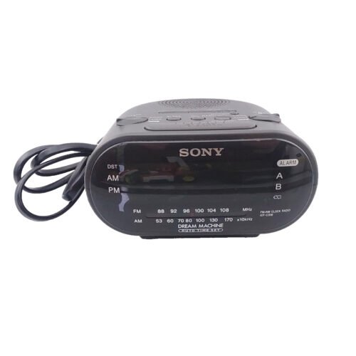 Sony Dream Machine ICF-C318 Automatic Time Set Clock Radio w Dual Alarms