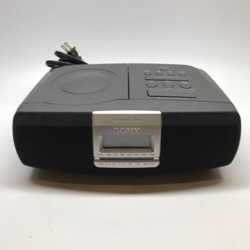 Sony Dream Machine ICF-CD821 Gray CD Player AM/FM Radio Alarm Clock Tested