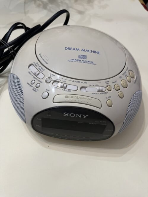 Sony Dream Machine ICF-CD831 AM/FM Radio/CD Player Alarm Clock , Works Great