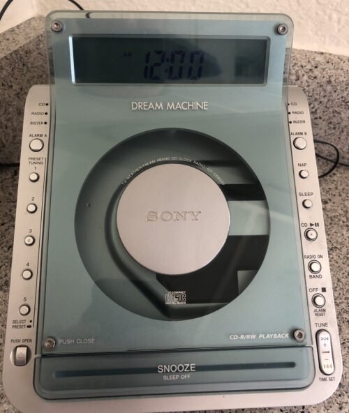 Sony Dream Machine ICF-CD855 Alarm Clock CD Player Radio WORKING