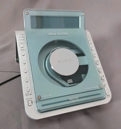 Sony Dream Machine LIV ICF-CD855V CD Player Alarm Clock Radio Vintage READ