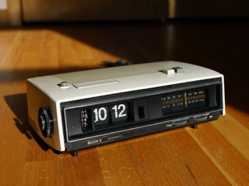 Sony Flip Clock Radio Only Alarm Vintage Radio Danish Restored