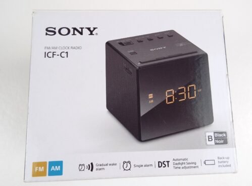 Sony FM/AM Clock Radio Reveil ICF-C1 Backup Battery 1-day shipping