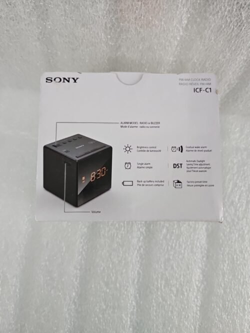 Sony ICF-C1 Alarm Clock Radio AM/FM LED Display ICFC1 Black